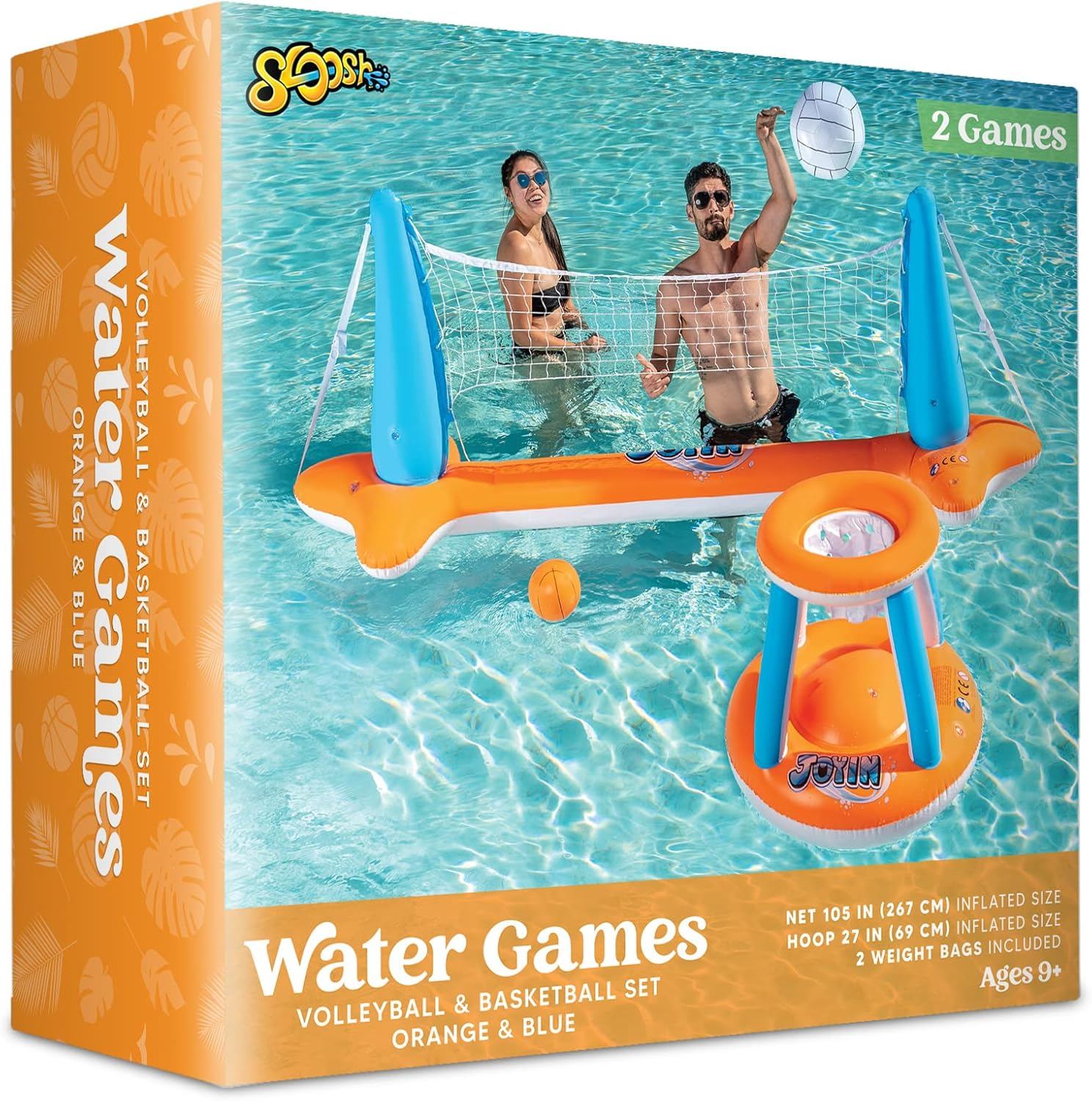 Joyfy 2-in-1 Inflatable Pool Volleyball & Basketball Set photo 8
