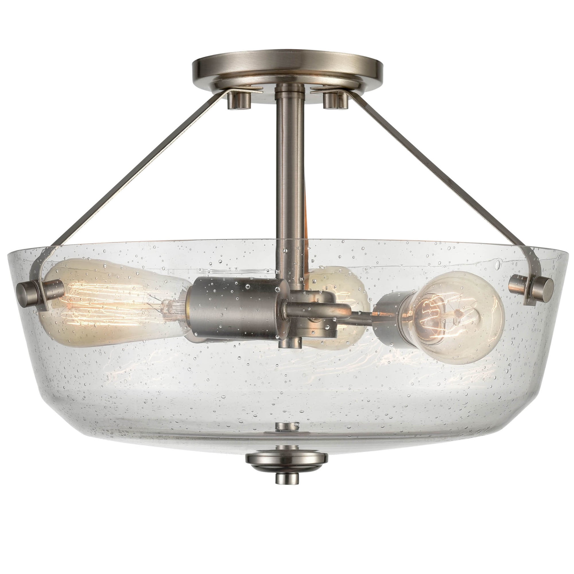 Miseno Ml92656 3 Light 15" Wide SemiFlush Bowl Ceiling Fixture