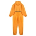 thumbnail image 6 of Yeahdor Mens Water Resistance Full Body Jumpsuit Rain Suit Hooded Drawstring Overall Jumpsuit Yellow L, 6 of 7