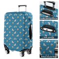 thumbnail image 5 of Blue Cartoon Unicorn Rainbow Cloud Star Balloon Luggage Cover Fashion Suitcase Cover Baggage Covers Fit 25-28 Inch Luggage (Go Travel), 5 of 5