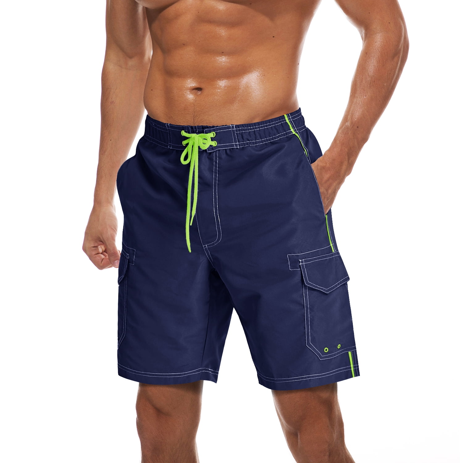TACVASEN Mens Comfortable Quick Dry Swim Trunks Summer Casual Shorts ...