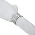 thumbnail image 3 of Saro Lifestyle Juego De Servilleteros Con Diseño Brillante De 4 Piezas En Plata, 3 of 3