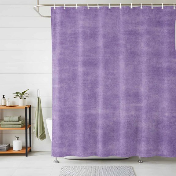 Vintage Purple Shower Curtains for Bathroom, Modern Farmhouse Textured Rustic Waterproof Fabric Shower Curtain, Decorative Bathroom Curtain for Bathtub, 72"x84", No Hooks Included