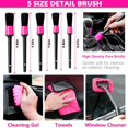 thumbnail image 6 of ThinkLearn Car Vacuum Detailing Kit, Interior Car Cleaning Kit with High Power Handheld Vacuum and 7Pcs Detailing Brush Set, Stylish Women's Pink Car Accessories Bag, 6 of 8