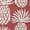 Ligonberry Red, variant on E by Design Pineapple Pattern Indoor/Outdoor Rug - Dusty Smoke - 2 x 3 ft.