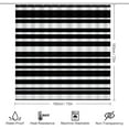 thumbnail image 2 of 4Pcs Modern Black Glitter Marble Shower Curtain Sets, Bathroom Set Decor with Non-Slip Bath Mat, Toilet Lid Rug and Contour Mat, 72 x 72inch, 2 of 8