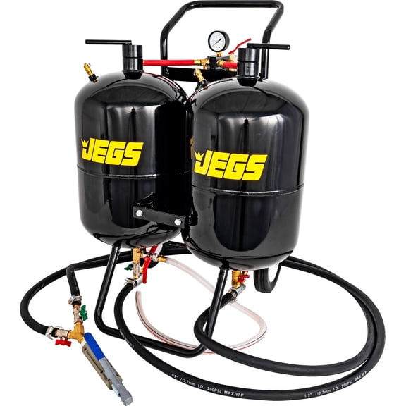 JEGS Dual Tank Abrasive Soda Blaster