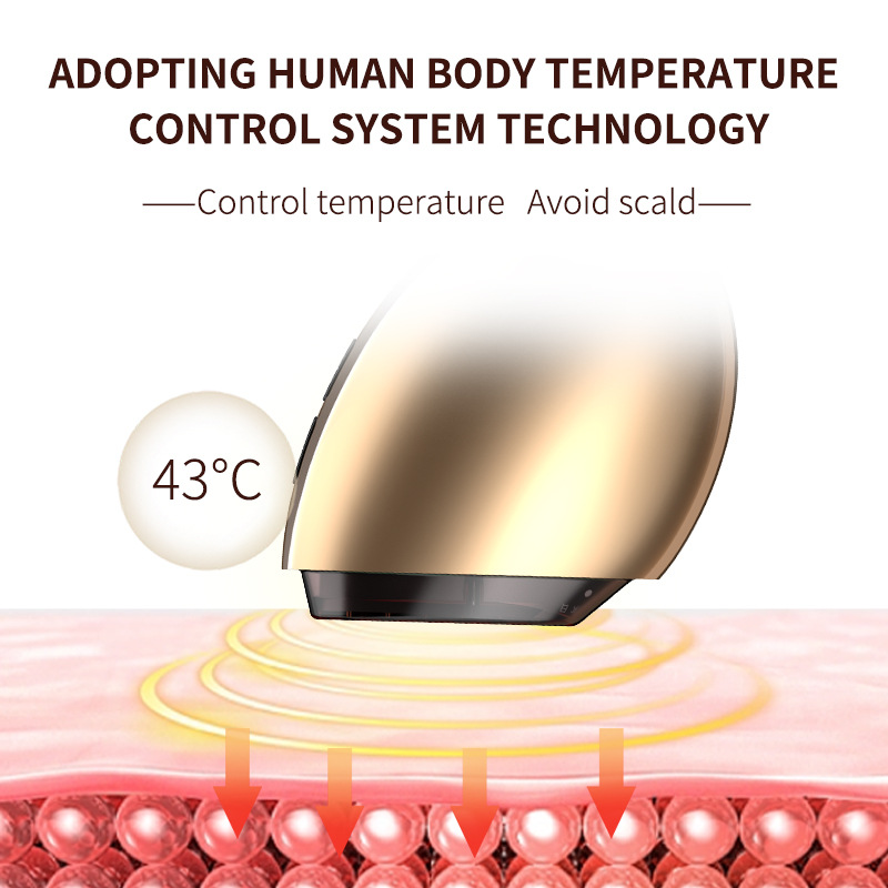 High-Frequency Facial Toning Wand with Red Light, At-Home Skin Rejuvenation Device for a Firmer-Looking, Sculpted Appearance