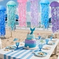 thumbnail image 2 of Hanging Jellyfish Paper Lanterns - 6 Color Under The Sea Party Mermaid Birthday Supplies Baby Shower, Wedding, Beach Room Decor Decoration (Set of 6), 2 of 6