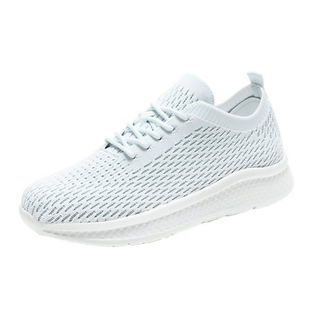 

Casual Shoes for Women Women S Flat Heel Mesh Breathable Comfortable Lace Up Single Shoes Casual Shoes Comfortable Running Shoes Women Casual Shoes Mesh White 42