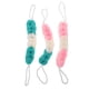 thumbnail image 1 of Juego de 3 esponjas exfoliantes para baño, estropajos de ducha elásticos con reverso de malla (colores surtidos), 1 of 7