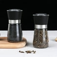thumbnail image 4 of Seasoning Jars Qwtwty Manual Pepper Grinder Stainless Steel Glass Bottle Pepper Powder Sea Saltes Spice Grinding Bottle Kitchen Seasoning Bottle on Clearance, 4 of 6
