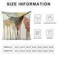 thumbnail image 5 of YINGXI Throw Pillow , and Drippling Effect Paints Grunge Modern , Modern Accent Double-Sided Digital Printing,Dark Mauve Beige and Grey 12x12in, 5 of 5