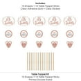 thumbnail image 6 of Big Dot of Happiness It's Twin Girls - Pink and Rose Gold Twins Baby Shower Centerpiece Sticks - Table Toppers - Set of 15, 6 of 7