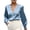 Light Blue, variant on SwiftWear Women's Satin Blouses Dressy Casual V Neck Long Sleeve Shirts Business Casual Basic Tops Elegant Work Office Wear Light Blue