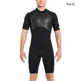 thumbnail image 2 of Wosthever Traje de buceo Estilo de manga corta Trajes de baño amigables con la piel Traje de neopreno fácil de usar Deportes acuáticos Hombres Negro SG, 2 of 6