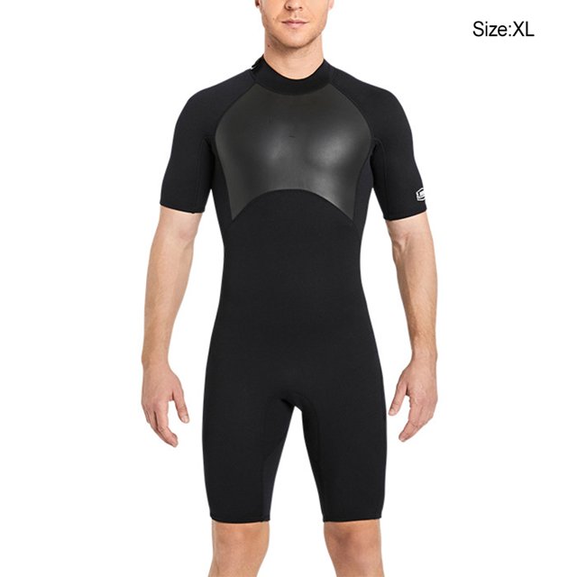 Combinaison de Plongée 2mm Haute Efficacité Anti-Froid Bonne Élasticité Maillots de Bain Respirants Protection Solaire Forte Réduit la Résistance à l'Eau Combinaison Homme Noir TG