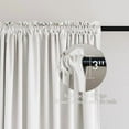 thumbnail image 2 of White Velvet Curtains Thermal Insulated Blackout Curtain Drapes for Bedroom Living Room Darkening 84 Inches Long Curtains Panels Rod Pocket Set of 2, 2 of 5