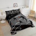thumbnail image 4 of Erosebridal Basketball Bedding Set Twin Sports Comforter Sets Grey Black Basketball Comforter Sets Basketball Bedding Bedroom Decor,Ball Game Down Comforter with 1 Pillowcase, 4 of 6