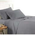 thumbnail image 1 of LDC Queen Size Grey Bed Sheets 6 PC Deep Pocket Bedding Sheets & Pillowcases 1800 Thread Count Brushed Microfiber Luxury Fade Resistance Plain Sheets for Queen Size Bed, 1 of 8