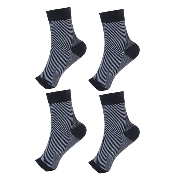 BESTSKY 8Pcs Ankle Brace Elastic Support Ankle Brace for Women,Flexible Foot Sleeve for Men,Perfect for Running and Basketball,Black