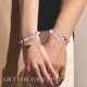 thumbnail image 4 of Pulseras magnéticas para parejas | Cuerda tejida ajustable con dije de esmalte | Símbolo de la amistad y el amor | Juego de 2 piezas multicolor, 4 of 5