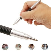 LLDI Double Ended Tungsten Carbide Scribing Pen Tip Steel Scriber Scribe Marker Metal