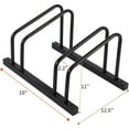 thumbnail image 7 of AOILE Bike Floor Stand, Indoor Outdoor Bicycle Parking Rack Fits 22-28" Wheels Up to 2" Tires, Heavy-Duty Steel Bike Storage Stand, Stable Modular Design, 2/3/4 Slot Options, 7 of 7
