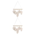 thumbnail image 3 of Cateissary Leaf Boho Tapestry Handmade Knitting Tassels Hanging  Wall Macrame Decor Room Type1 NO1, 3 of 6