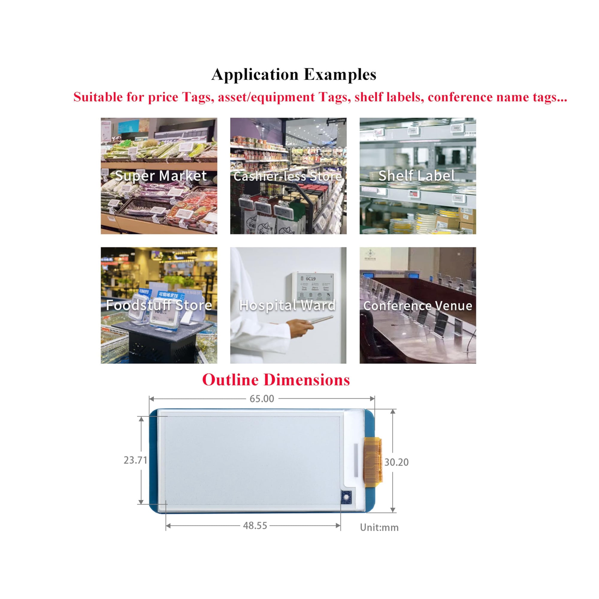 2.13-inch E-Paper Display HAT for Raspberry Pi – 250×122 Resolution, SPI Interface, E-Ink Screen
