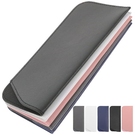 10 Pcs Charm Two Soft Leather Glasses Case Sunglasses Holder Mother