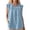 *Blue, variant on VBVC Women's Cotton-Linen Sleeveless Tank Top,Ladies Breathable Button Neck Blouse,Loose Fit Summer Pleated Shirt For Women,Black,S-3XL
