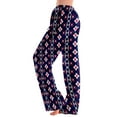 thumbnail image 5 of Riecok Pajama Pants for Women Plus Size Elastic Waist Straight Leg Lounge Pants Cute Print Trendy Casual Pajama Bottoms Multicolor 3XL, 5 of 7