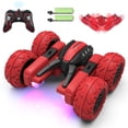 thumbnail image 2 of RC Voiture de Course Voiture de Contrôle à Distance 360 Degrés de Rotation Voiture Électrique RC avec Cascade Cool, Rouge, 2 of 7