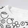 thumbnail image 4 of WEIYLL Ensembles de Tenues pour Filles Enfants Col Rond Manches Longues Haut Pantalon Pyjamas Diy Peint à la Main Blanc Tenue d'Automne Filles Taille 7-8 Ans, 4 of 7