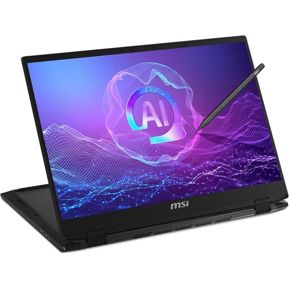 MSI Summit A16 AI  (2025) 16 QHD  165Hz 2-in-1 Touchscreen Laptop: AMD Ryzen AI 9-365, Radeon Graphics, 32GB LPDDR5x, 1TB NVMe SSD, 360 Flip, Pen, Win 11 Home: Ink Black A3HMTG-205US