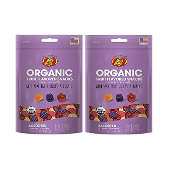 Jelly Belly Organic Fruit Snacks Assorted 5.5oz (2 Pack)