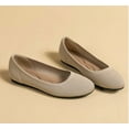 thumbnail image 6 of Women's Ballet Flat Shoes with Round Toe, Knit Slip-On Ballerina Walking Flats, Dress Shoes for Women, 6 of 11