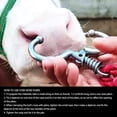 thumbnail image 4 of ABCISI Bull Nose Ring, 4.7x2.8 Inch Stainless Steel Spring Cow Nose Clamp Clip, Traction Cow Nose Ring for Farm Animals Equipment Accessory,  Farmer & Vet Essential, 4 of 7