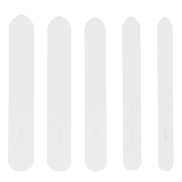 5 plantillas perforadoras de cuero para manualidades, plantilla de plástico para coser cinturones, herramienta de perforación