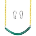 thumbnail image 1 of TURFEE Heavy Duty Swing Seat Green Color with 66” Chain, Swing Set Accessories Replacement with Snap multicolor, 1 of 7