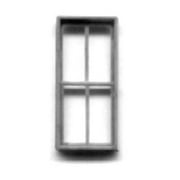 HO 42"x91" 4 Pane Dbl Hung Factory Window for Masonry Bldgs.(4)