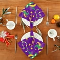 thumbnail image 7 of Coolnut Mardi Gras Cloth Napkins Set of 1, Reusable Washable Polyester Dinner Table Napkins for Family, Weddings, Parties, Home Decor, 20 x 20 Inch Washcloth Gift, 7 of 7