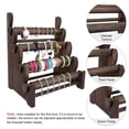 thumbnail image 5 of Brizi Living 4 Tier Wooden Bracelet Holder, Jewelry Holder Stand(Brown), 5 of 6
