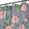 thumbnail image 3 of Waterproof Pink Peony Flowers with Leaves Shower Curtain 72x72 Inch Boho Style Polyester Unique Shower Curtain for Bathroom Hotel Home Decor with 12 Plastic Hooks, 3 of 5
