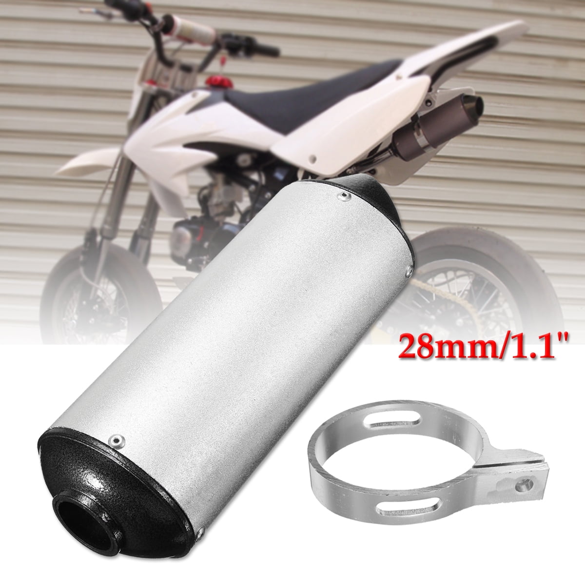 Exhausts & Exhaust Systems Metal Universal Motorcycle Pit Dirt Bike Exhaust Muffler Pipe with