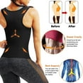 thumbnail image 5 of Lilvigor Women Sauna Suit Sweat Vest Workout Waist Trainer Fat Burn Hot Polymer Heat Trapping Shirt Body Shaper Weight Loss Top, 5 of 7