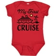 thumbnail image 3 of Inktastic My First Cruise with Cruise Ship and Palm Trees Boys or Girls Baby Bodysuit, 3 of 5