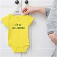 thumbnail image 5 of I Love My Little Brother Big Sibling Romper Boys or Girls Infant Baby Brisco Brands 12M, 5 of 6