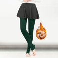 thumbnail image 2 of WULMLEO Fleece Lined Tights Women Thermal Pantyhose Leggings Casual Winter Warm Thicken Stockings Tights High Waist Yoga Pant Dark Green One Size, 2 of 6